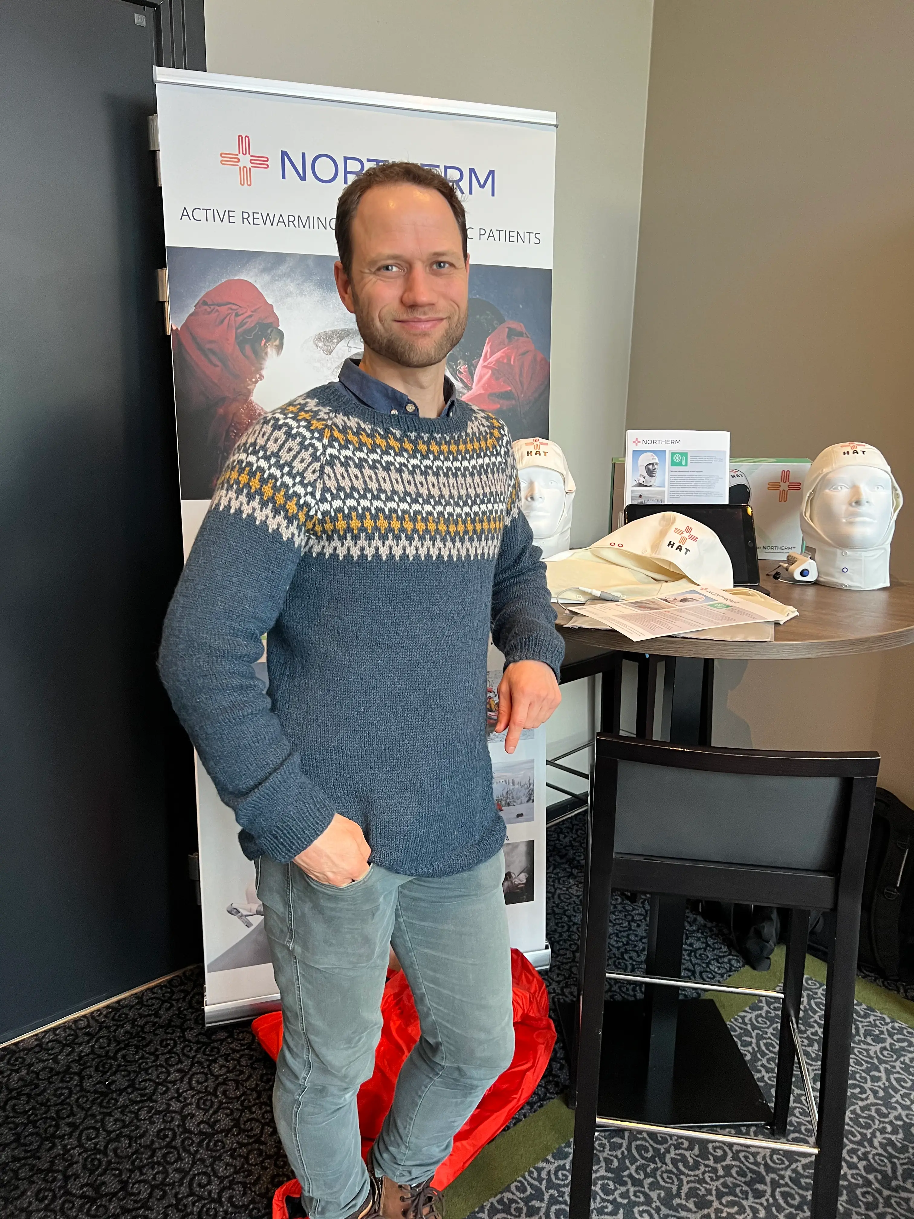 Einar Fossli at a Northerm HAT demo stand